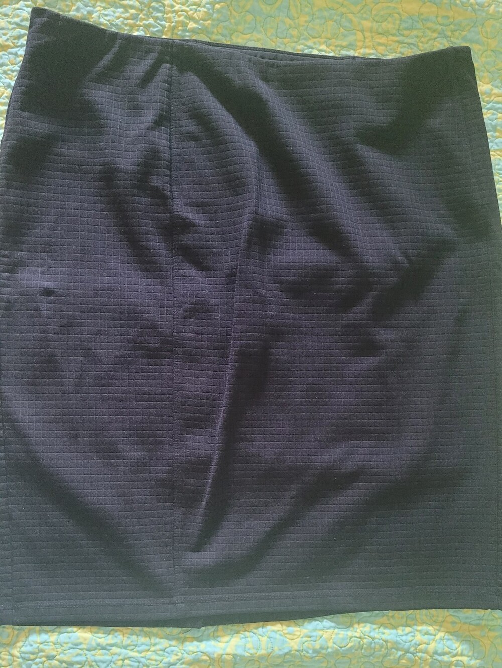 Liverpool Black Ribbed Pencil Skirt
